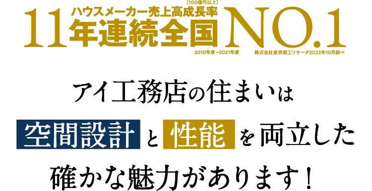 アイ工務店の住まいは空間設計と性能を両立した確かな魅力があります